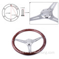 RASTP universal spoke chrome steering wheel with horn